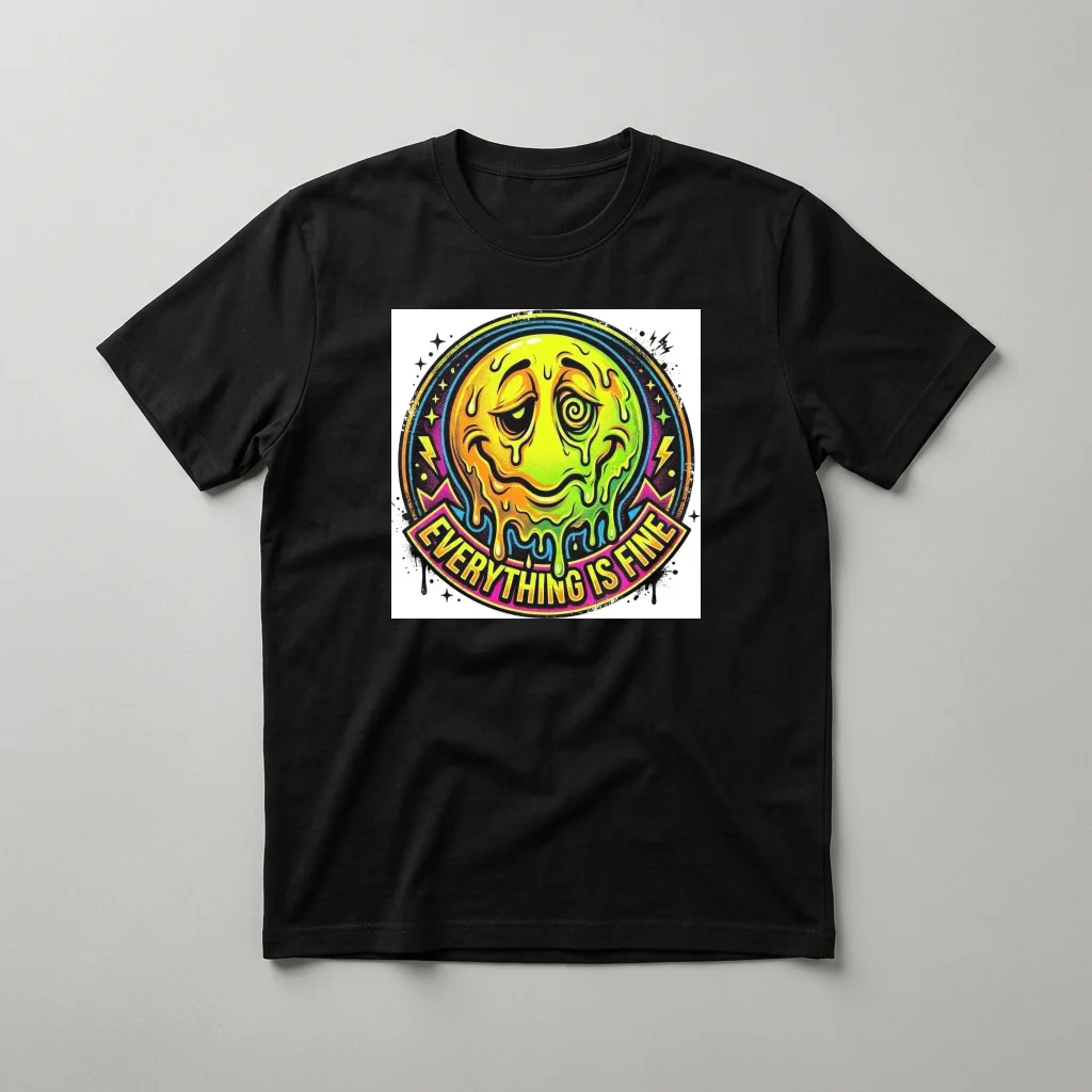 Neon Cocktail Nightclub Glow — Classic Streetwear T-Shirt (Jet Black)