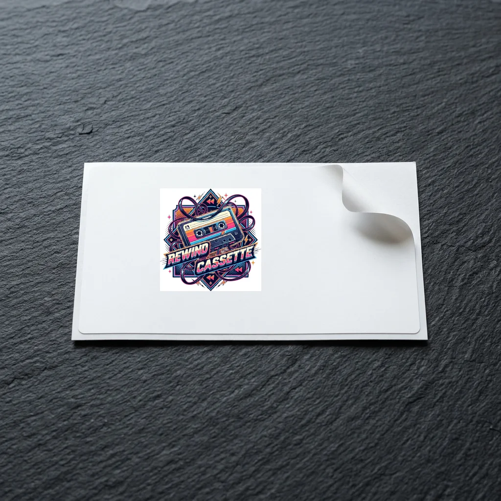 Synthwave Cyber Delorean Speed — Die-Cut Matte Vinyl Sticker (4-Inch)