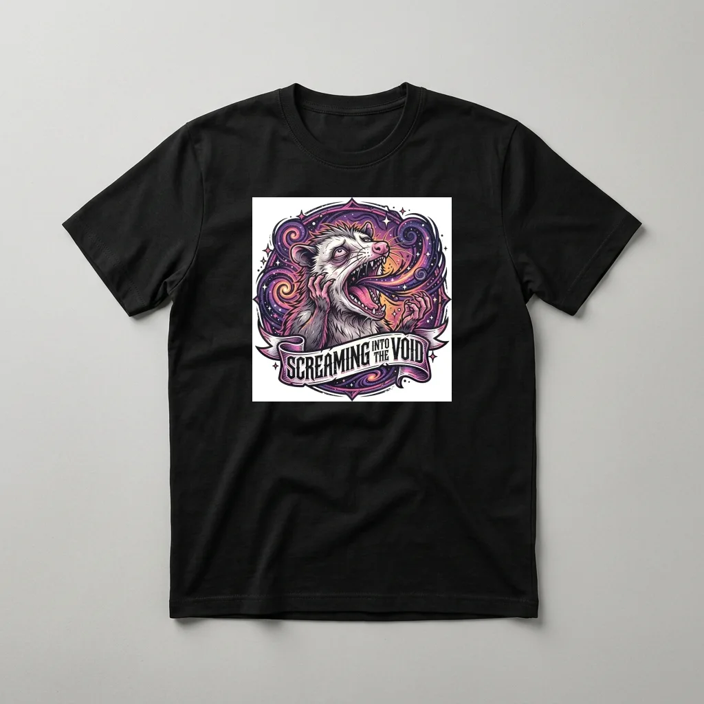 Vaporwave Japanese Glitch Statue — Classic Streetwear T-Shirt (Jet Black)