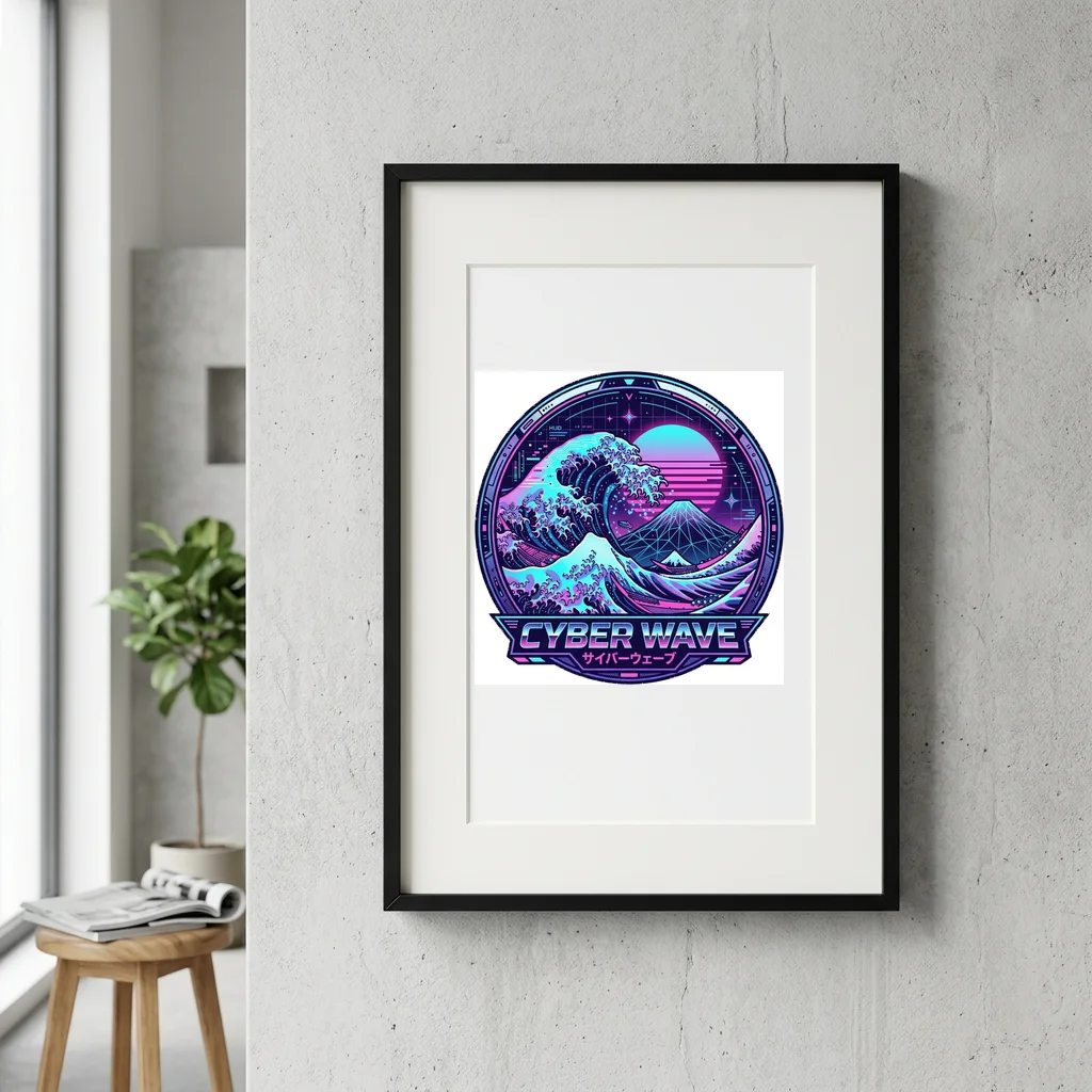 Orbital Station Deep Space — Gallery Framed Art Poster (Exhibition Frame)
