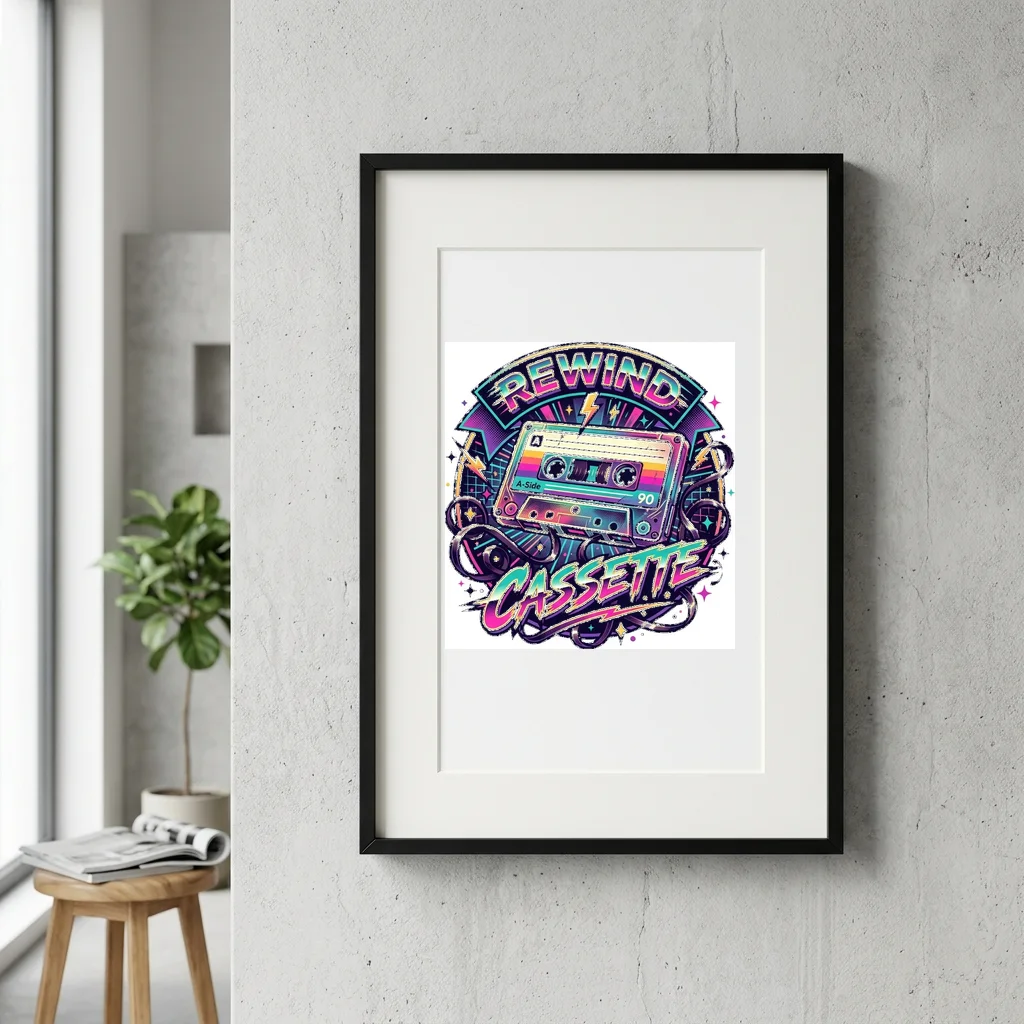 Astronaut Lost In Orbit — Gallery Framed Art Poster (Exhibition Frame)