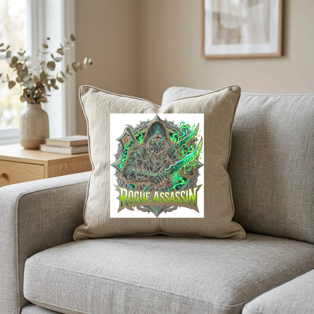 Saturn Rings Planetary Orbit — Square Linen Throw Pillow 18x18 (Natural Linen)