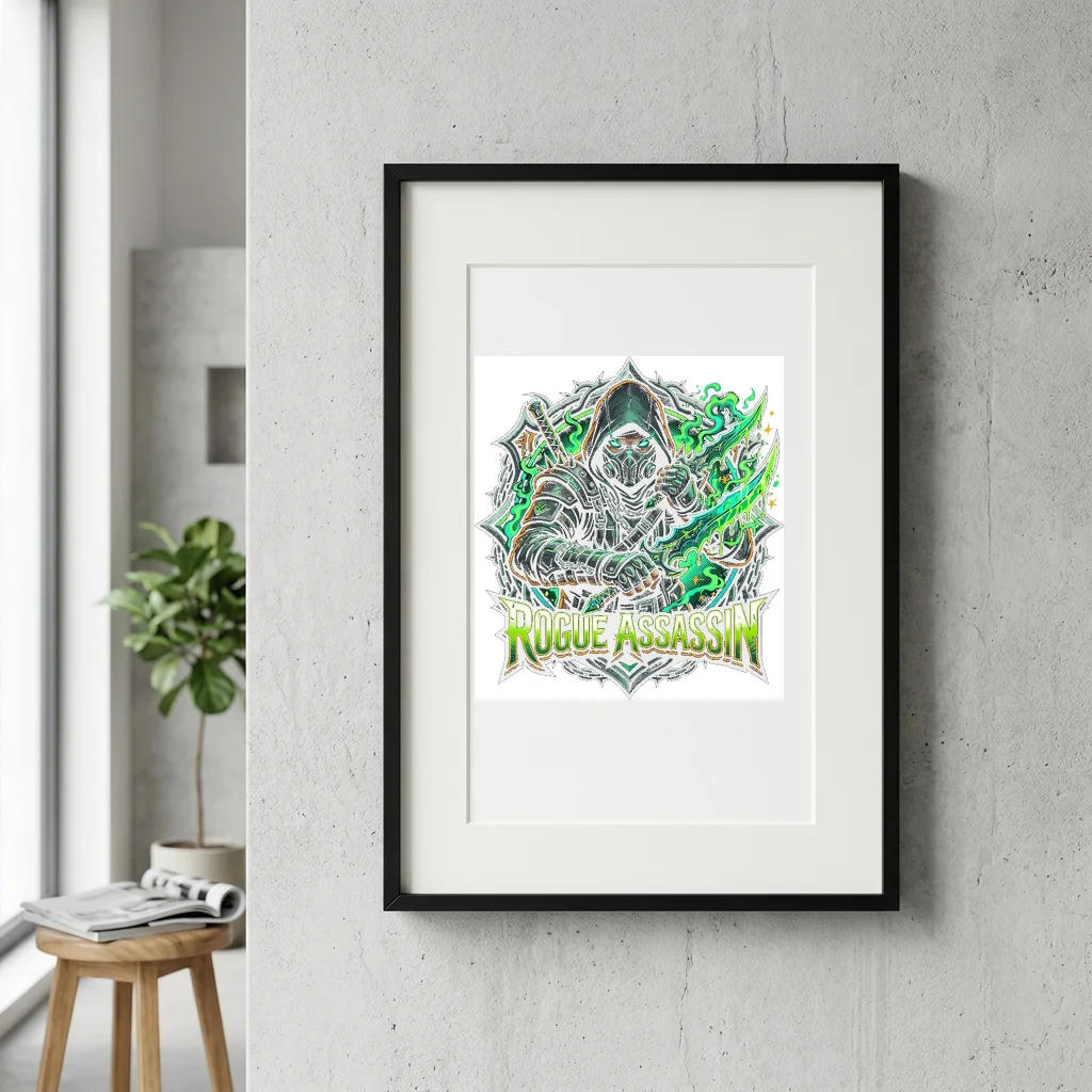 Saturn Rings Planetary Orbit — Gallery Framed Art Poster (Exhibition Frame)