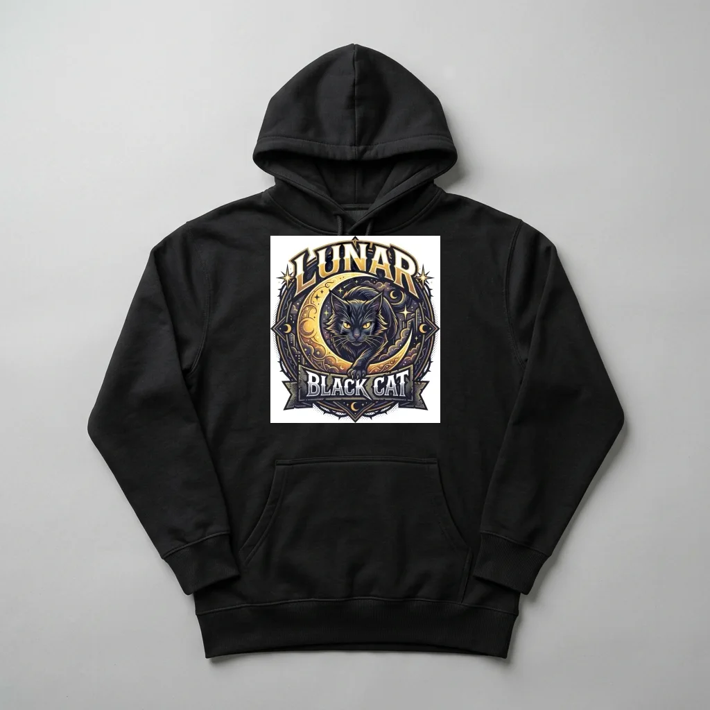 Distant Stars Galaxy Cluster — Heavyweight Pullover Hoodie (Charcoal Black)