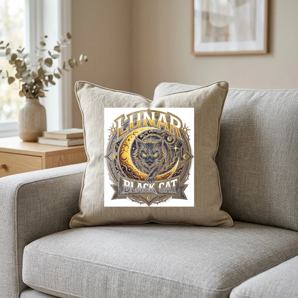 Distant Stars Galaxy Cluster — Square Linen Throw Pillow 18x18 (Natural Linen)