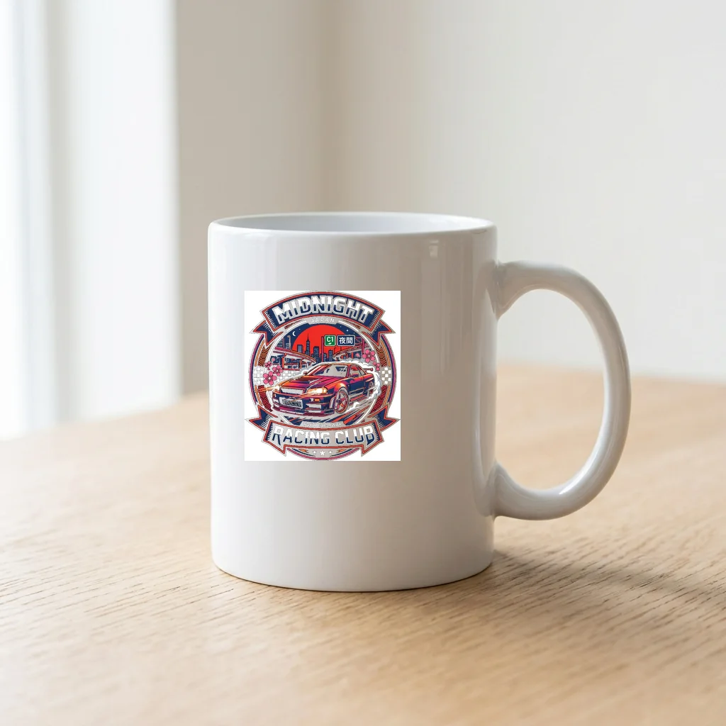 Space Elevator Orbital Anchor — Ceramic Coffee Mug 11oz (Glossy White)