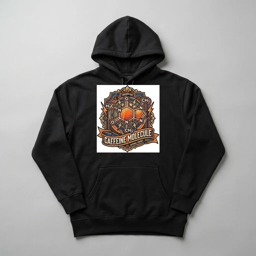 Comet Tail Starlight Glow — Heavyweight Pullover Hoodie (Charcoal Black)