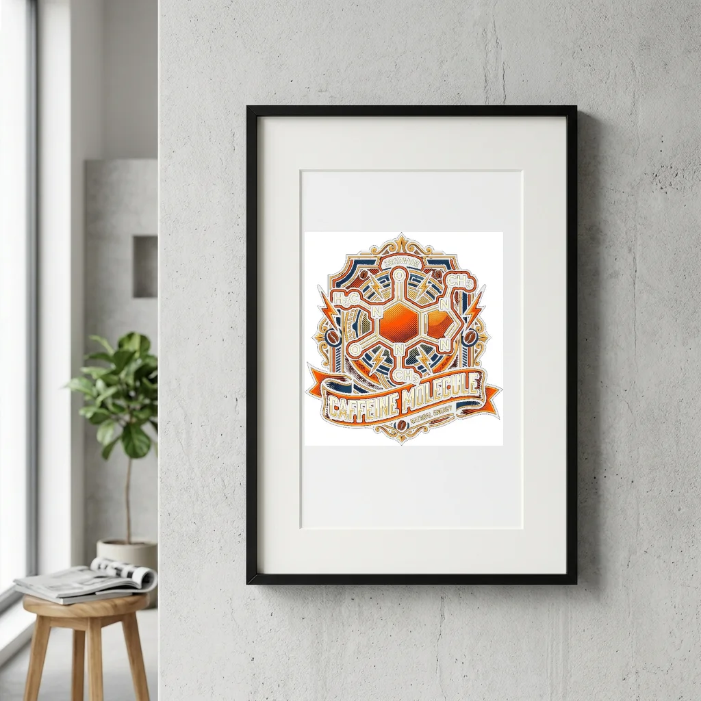 Comet Tail Starlight Glow — Gallery Framed Art Poster (Exhibition Frame)