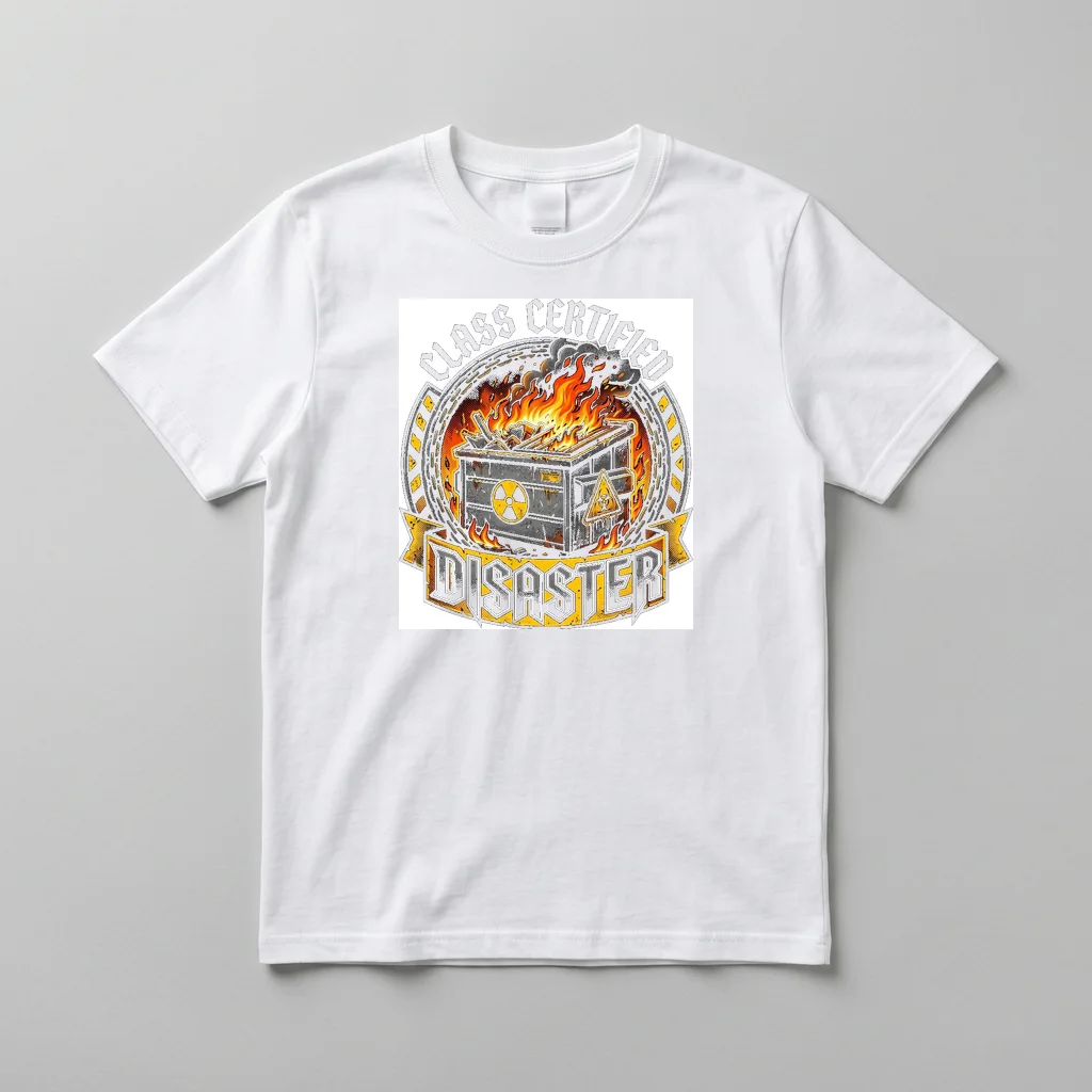 Meteor Shower Shooting Stars — Everyday Crewneck Tee (Pure White)