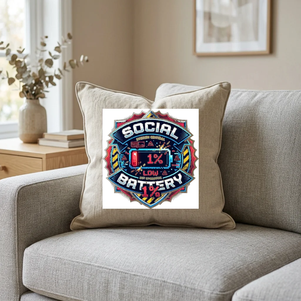 Alien Pyramid Star Alignment — Square Linen Throw Pillow 18x18 (Natural Linen)