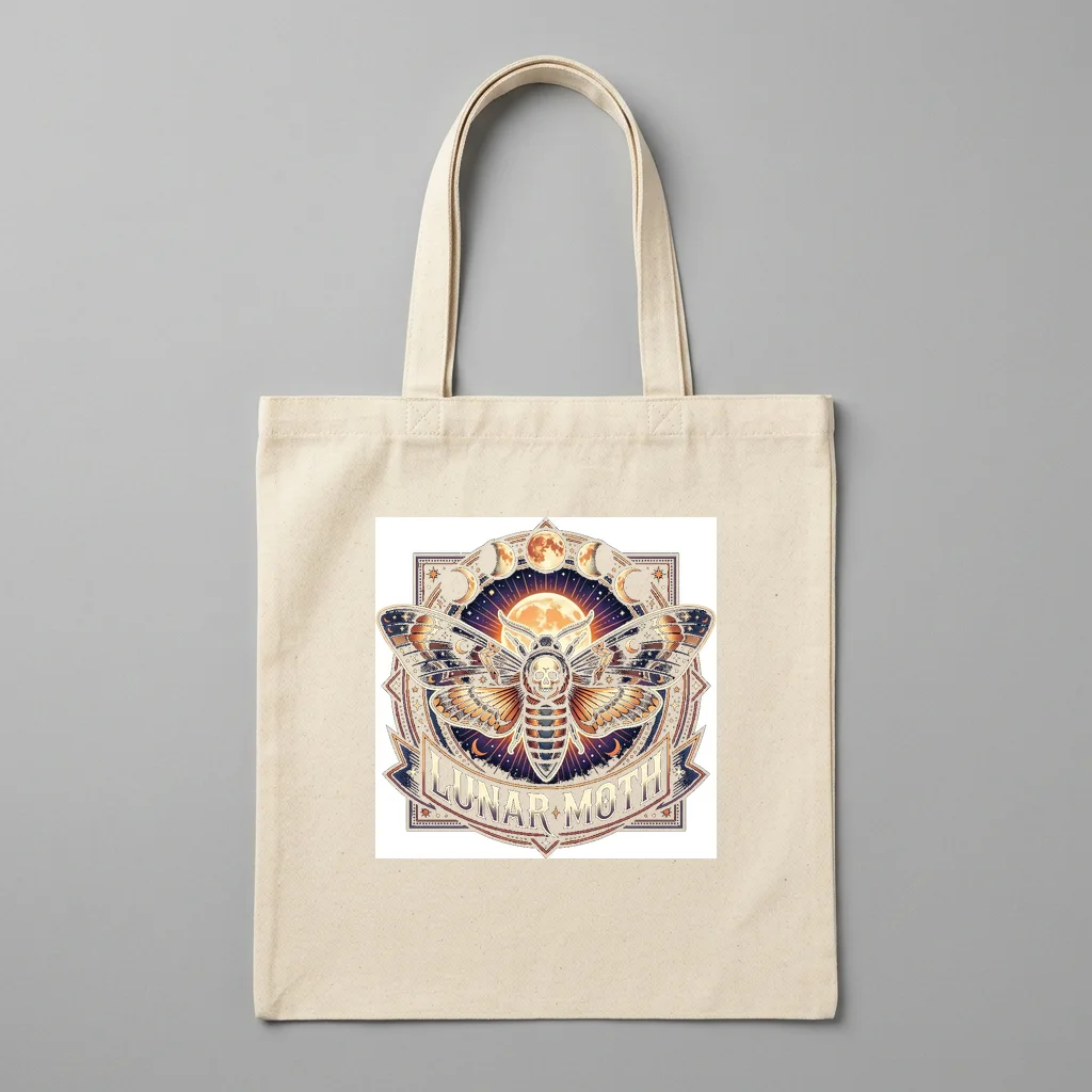 Cosmic Starlight Dust Trail — Organic Cotton Canvas Tote Bag (Natural)