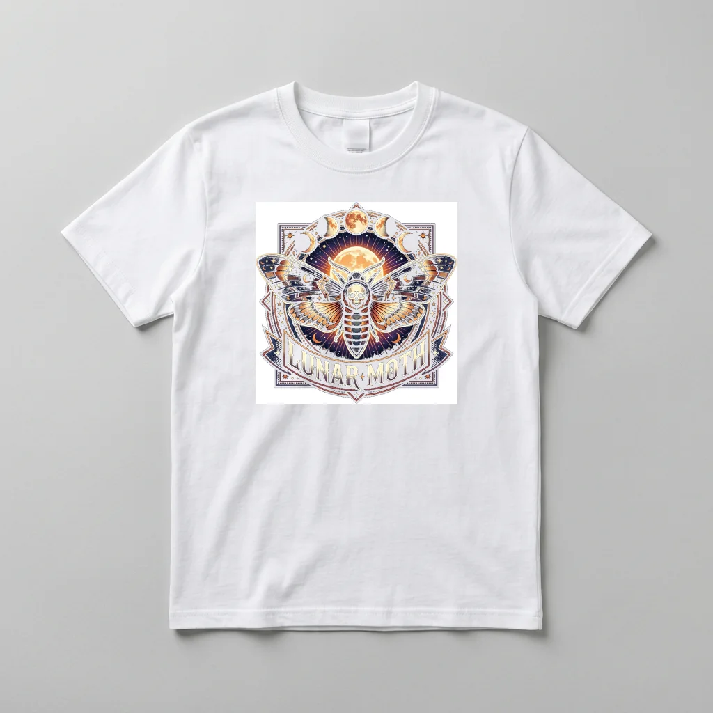 Cosmic Starlight Dust Trail — Everyday Crewneck Tee (Pure White)