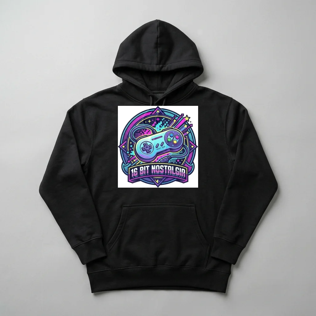 Supernova Shockwave Star Explosion — Heavyweight Pullover Hoodie (Charcoal Black)