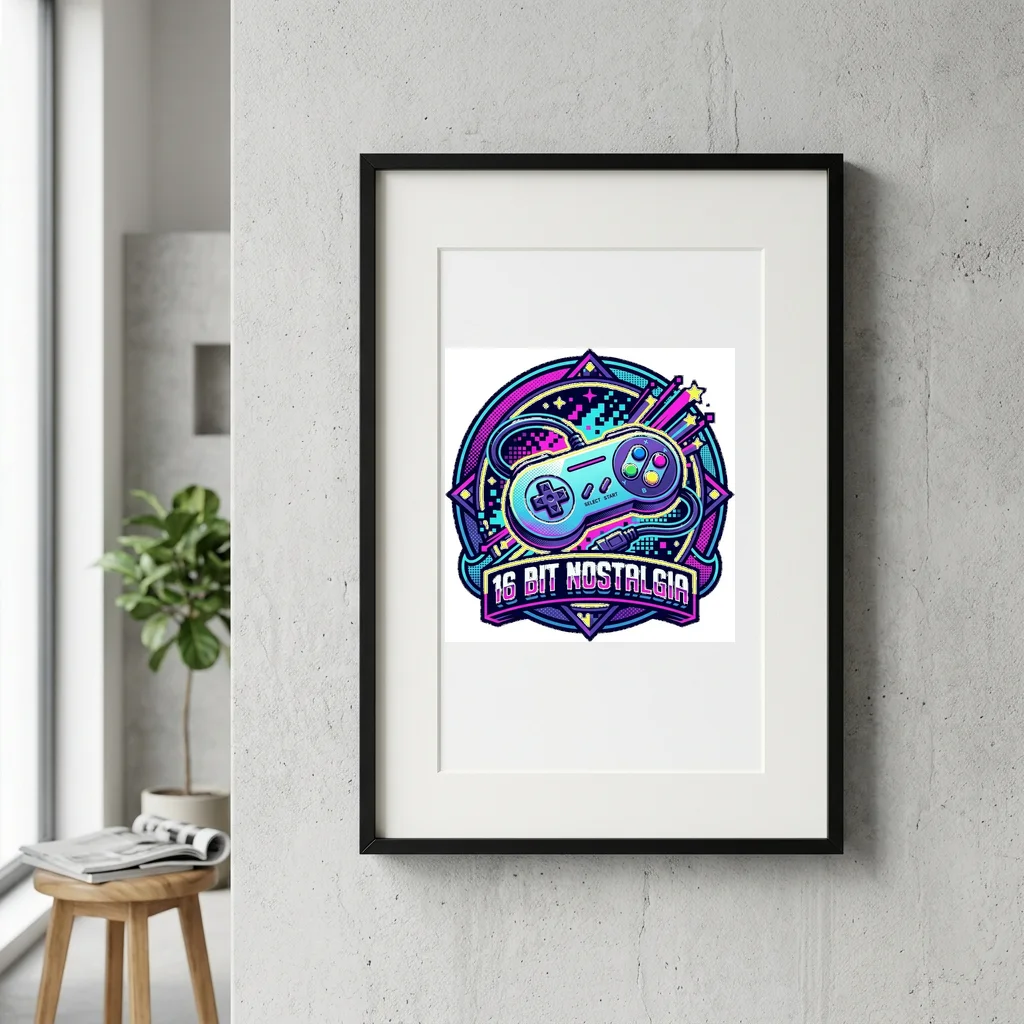 Supernova Shockwave Star Explosion — Gallery Framed Art Poster (Exhibition Frame)