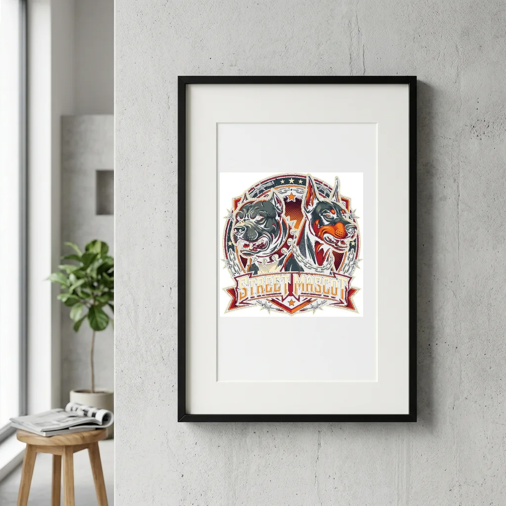 Alien Ocean Subsurface Moon — Gallery Framed Art Poster (Exhibition Frame)