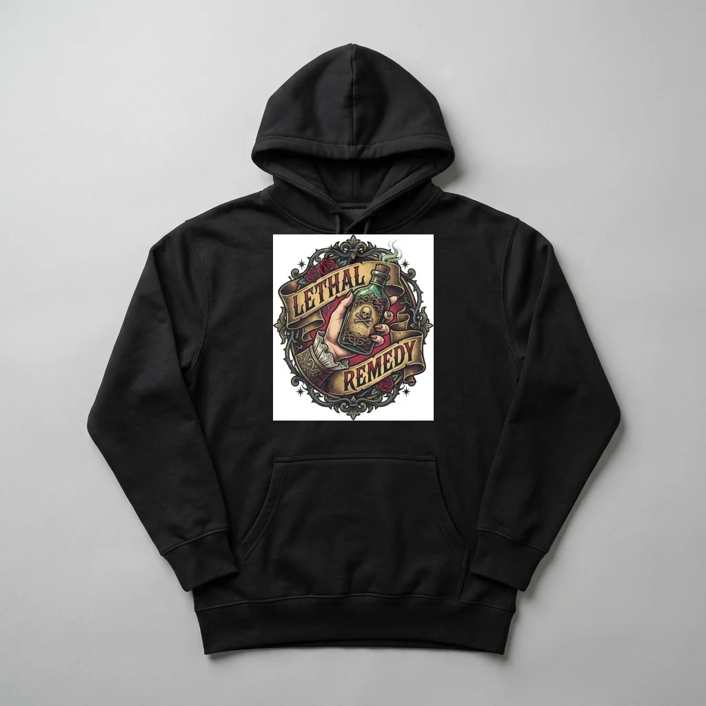 Starship Hyperdrive Light Jump — Heavyweight Pullover Hoodie (Charcoal Black)