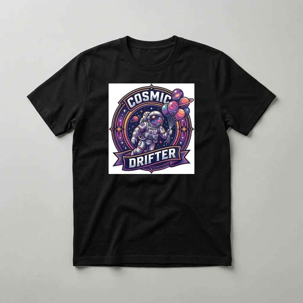 Vinyl Record 33 RPM Grooves — Classic Streetwear T-Shirt (Jet Black)