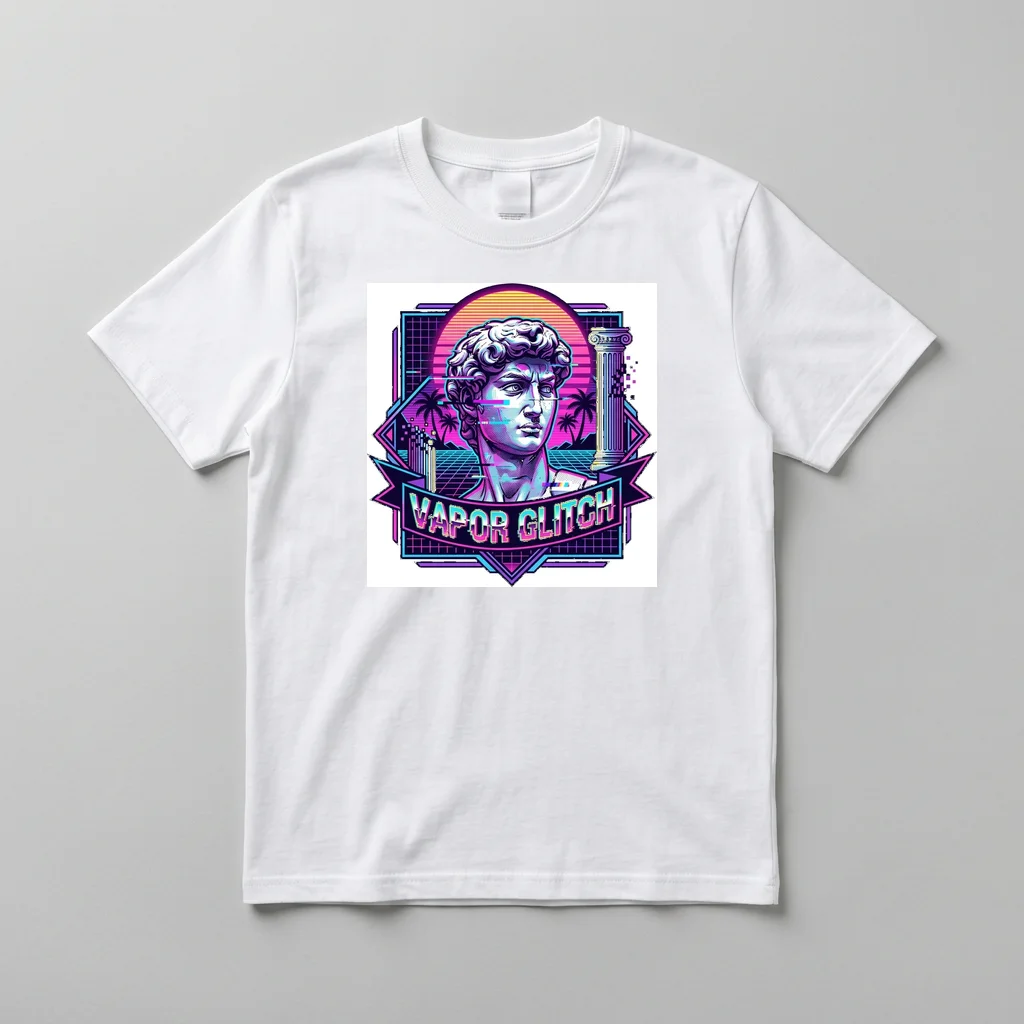 Boombox 80s Street Hip Hop — Everyday Crewneck Tee (Pure White)