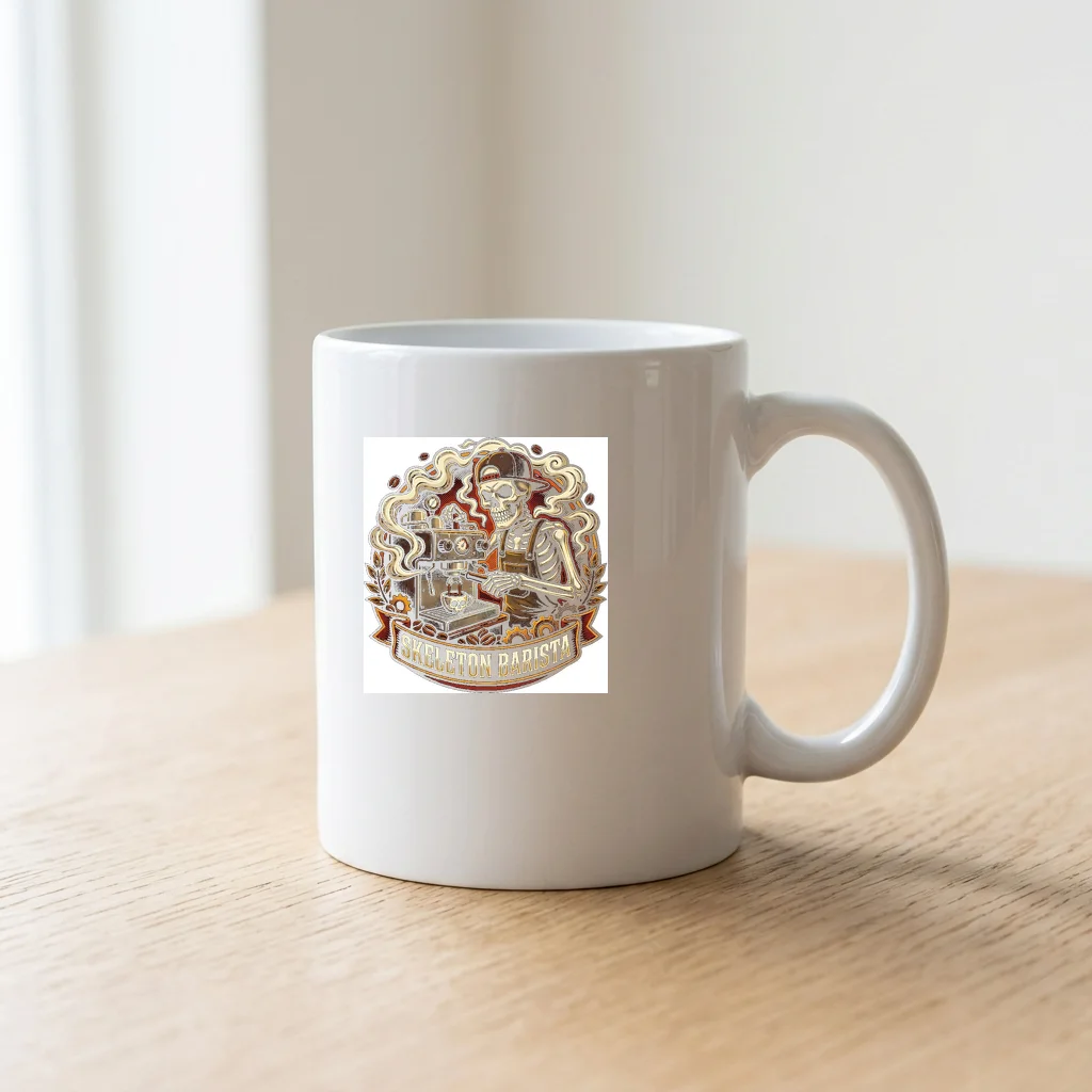 Drum Machine 808 Bass Line — Ceramic Coffee Mug 11oz (Glossy White)