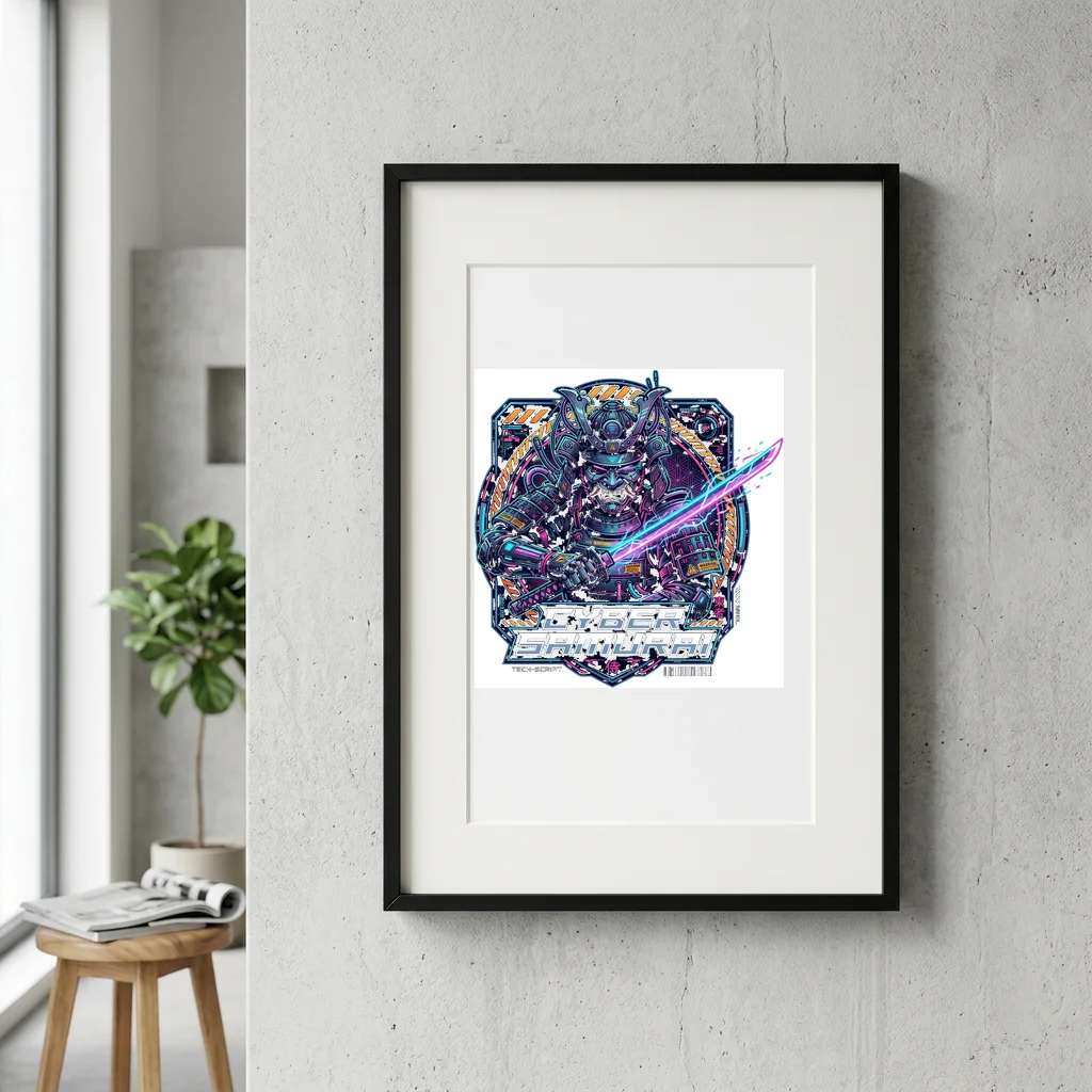 Street Beatbox Freestyle Cypher — Gallery Framed Art Poster (Exhibition Frame)
