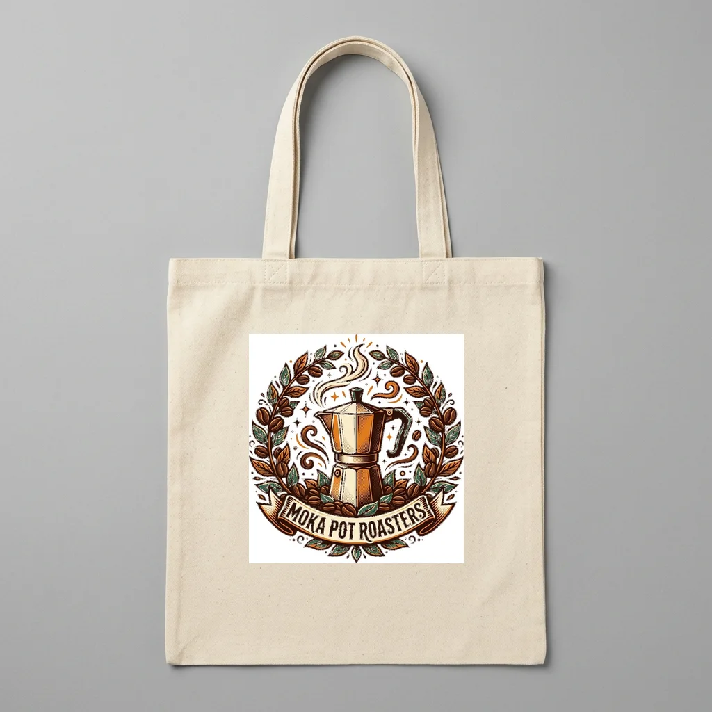 Guitar Pick Sunset Strum — Organic Cotton Canvas Tote Bag (Natural)