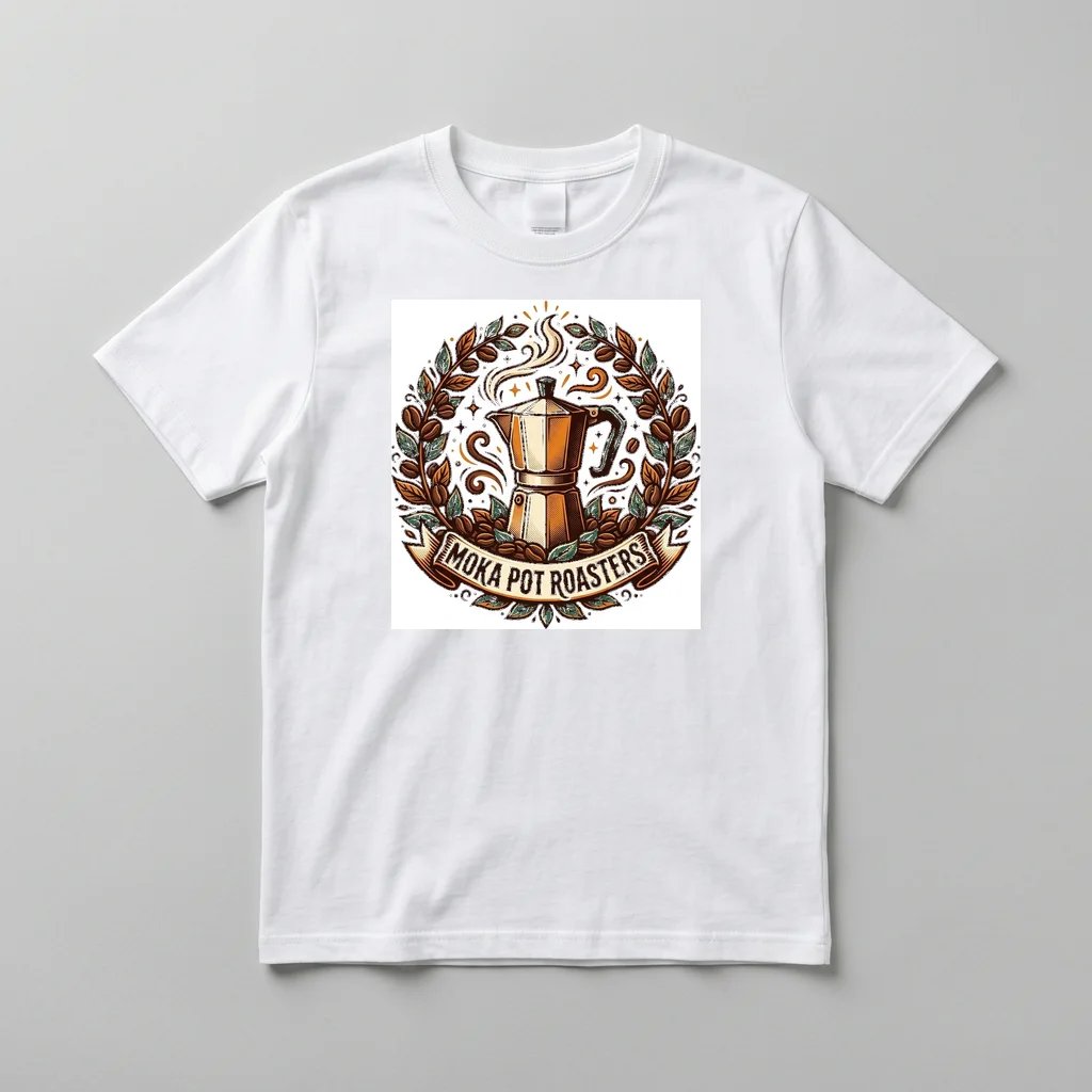 Guitar Pick Sunset Strum — Everyday Crewneck Tee (Pure White)