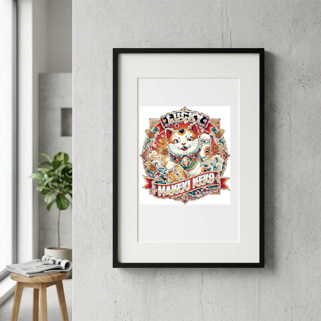 Bass Clef Heavy Low End — Gallery Framed Art Poster (Exhibition Frame)