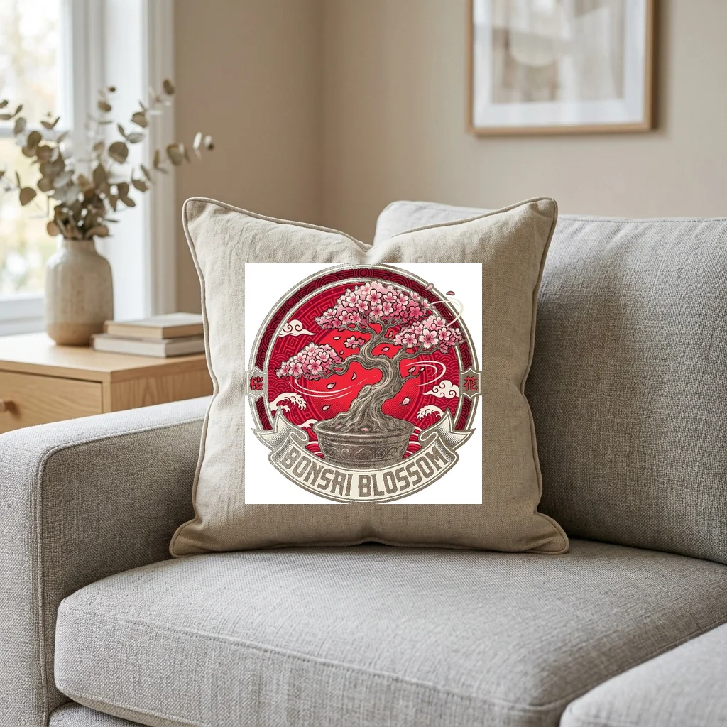 Sound Waves Harmonic Frequency — Square Linen Throw Pillow 18x18 (Natural Linen)