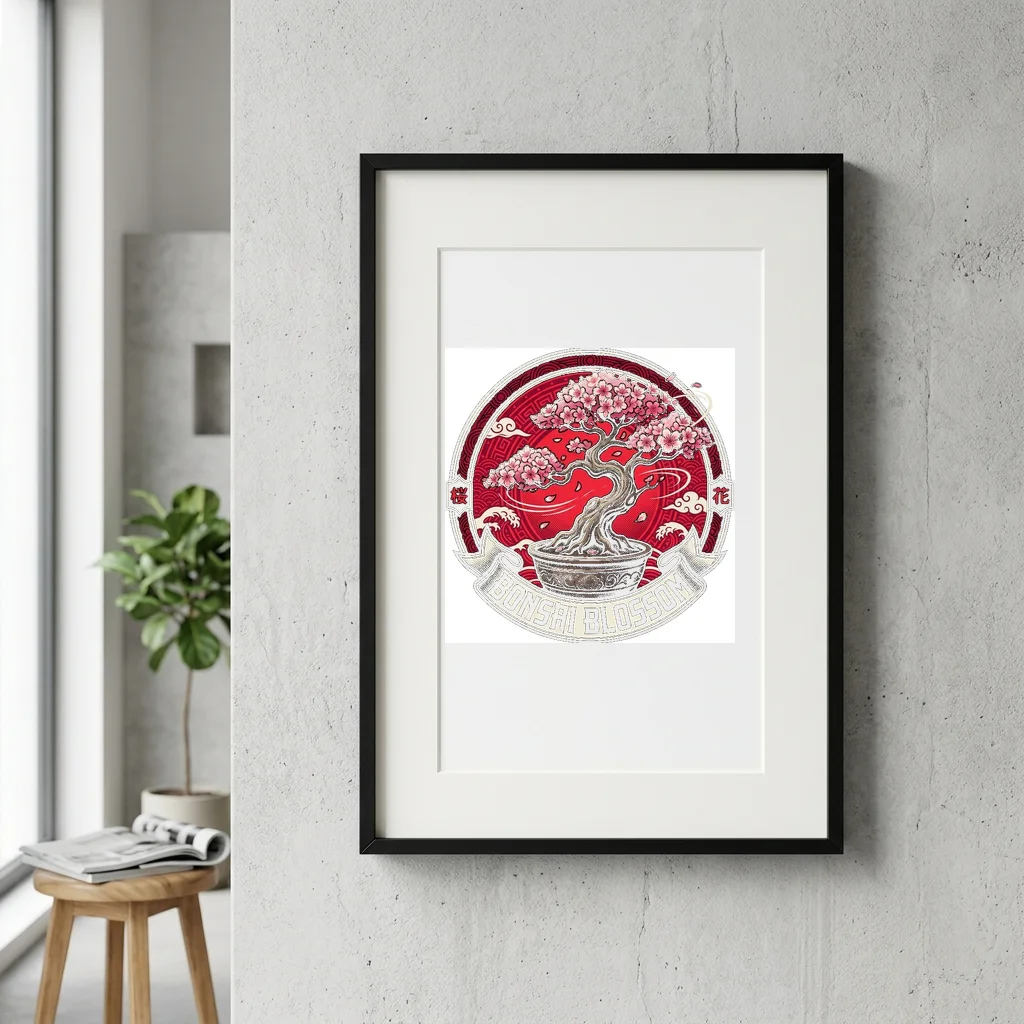 Sound Waves Harmonic Frequency — Gallery Framed Art Poster (Exhibition Frame)
