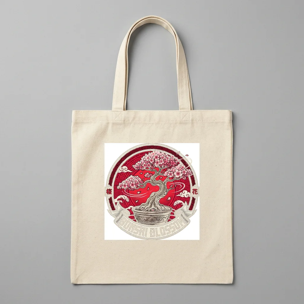 Sound Waves Harmonic Frequency — Organic Cotton Canvas Tote Bag (Natural)