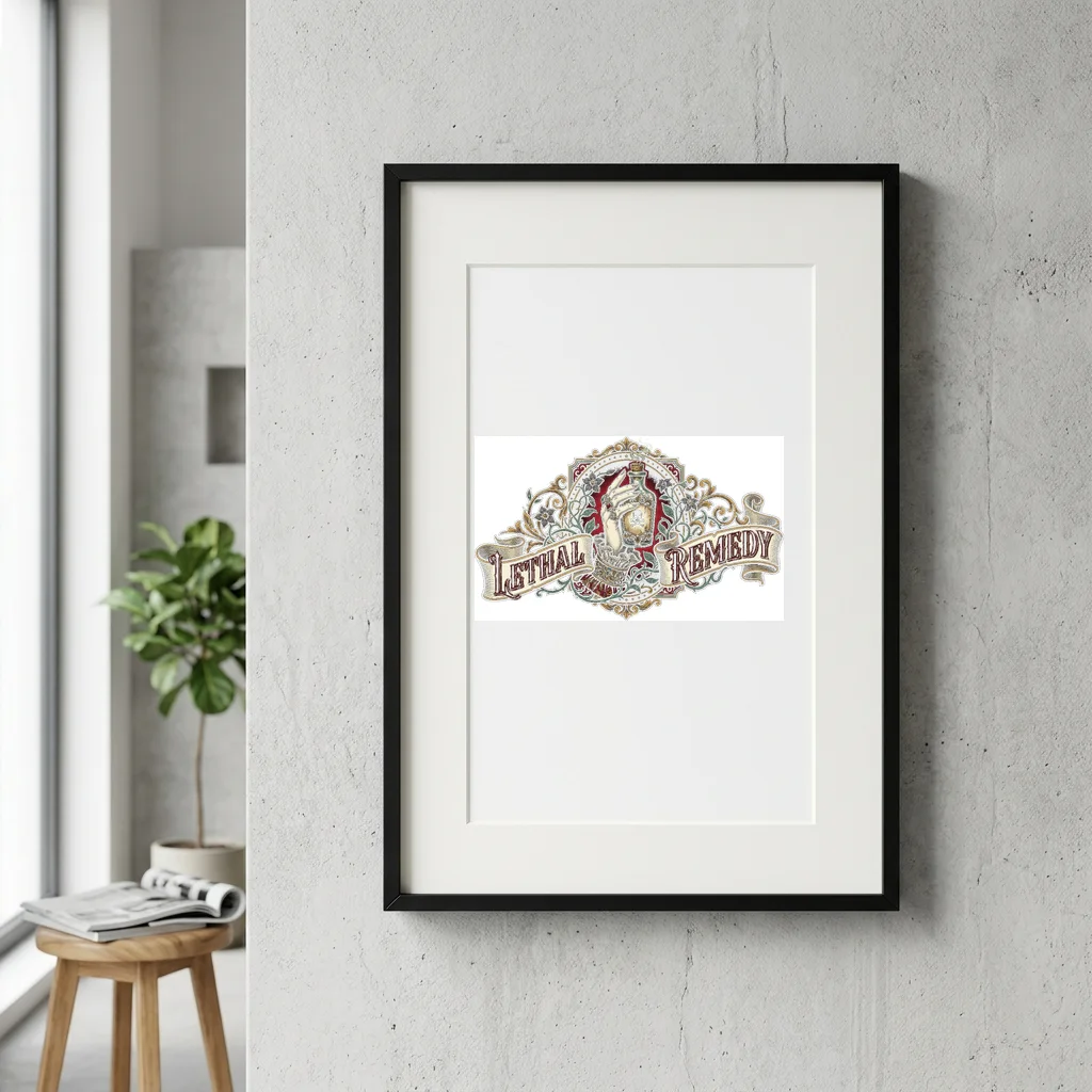 Cassette Tape Magnetic Tape Loop — Gallery Framed Art Poster (Exhibition Frame)