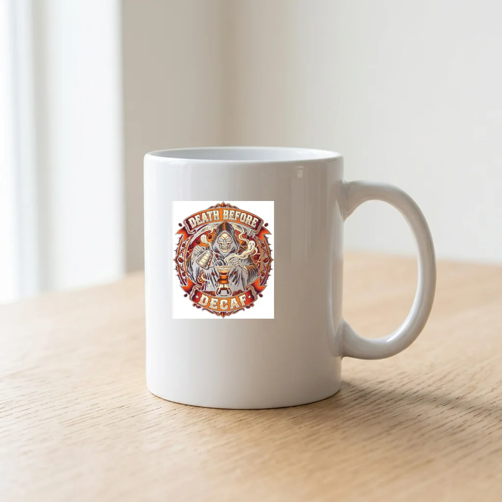 Electric Bass Groovy Funk — Ceramic Coffee Mug 11oz (Glossy White)