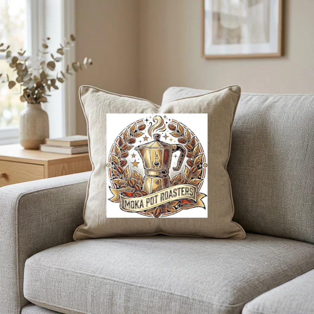 Vintage Radio Wooden Cabinet — Square Linen Throw Pillow 18x18 (Natural Linen)