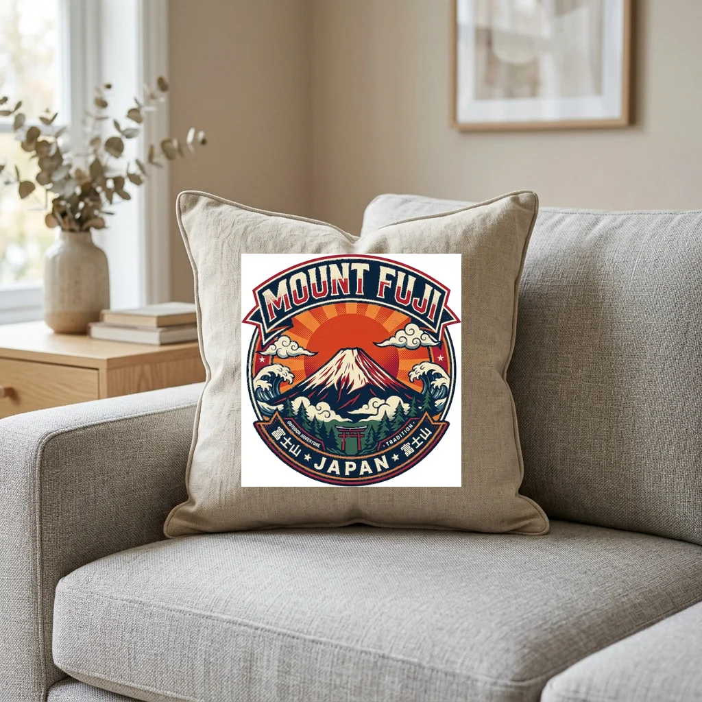 Vinyl Record Sleeves Stack — Square Linen Throw Pillow 18x18 (Natural Linen)
