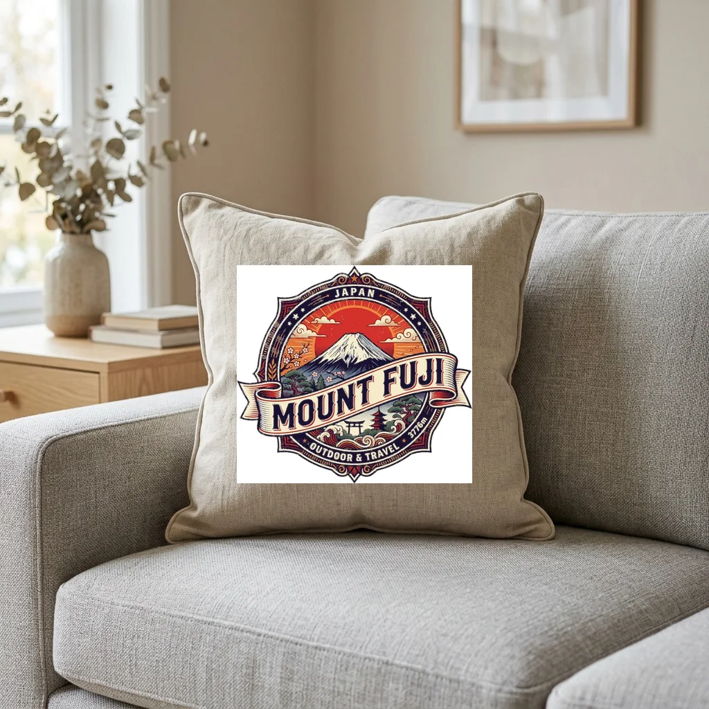 Bass Frequency Subwoofer Rumble — Square Linen Throw Pillow 18x18 (Natural Linen)