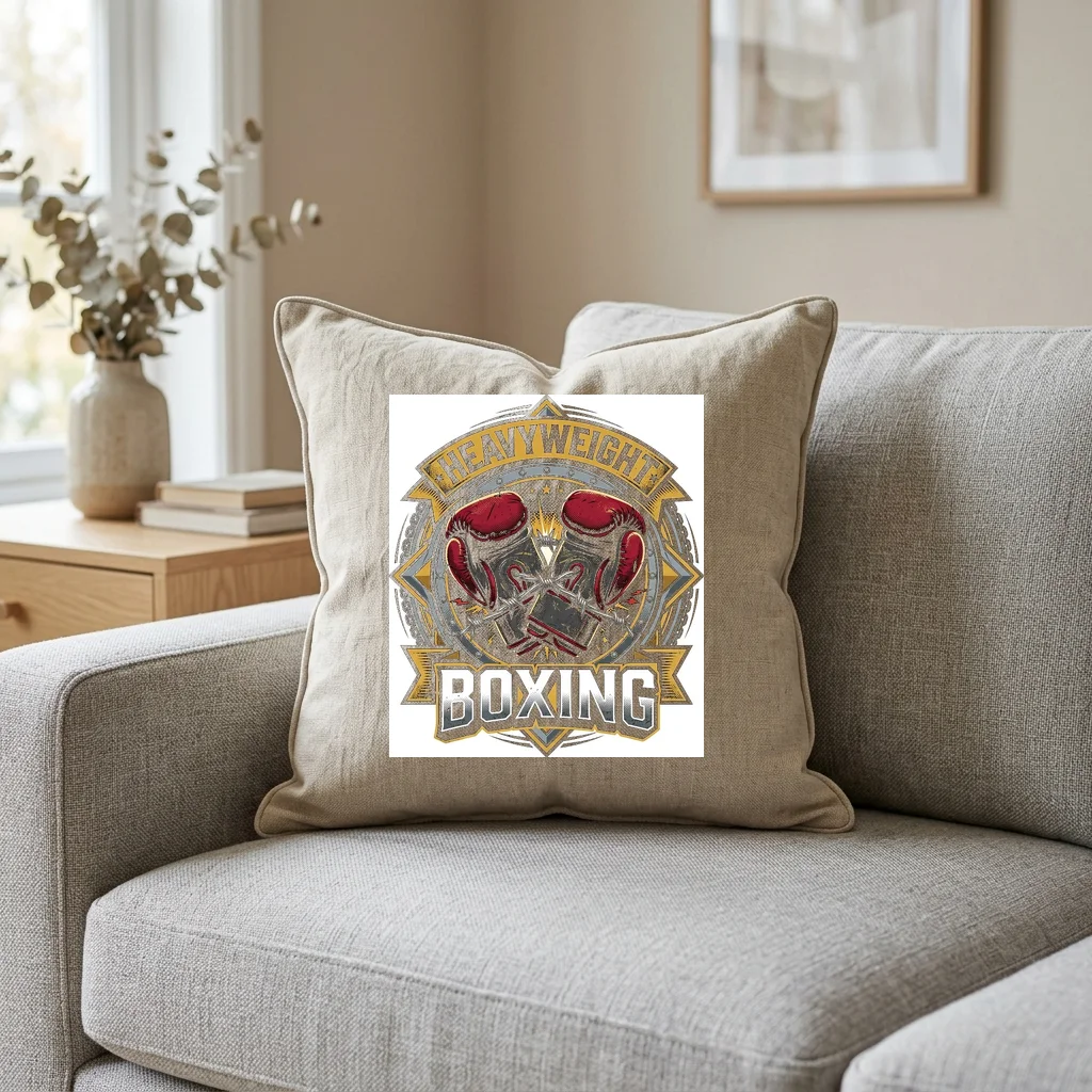 Turntable Tonearm Balance Weight — Square Linen Throw Pillow 18x18 (Natural Linen)