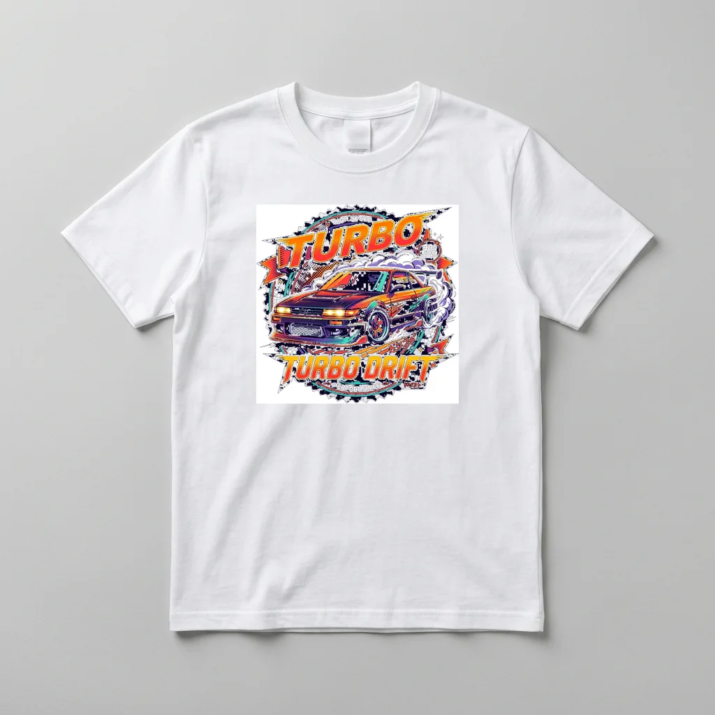 Audio Visualizer Circular Scope — Everyday Crewneck Tee (Pure White)