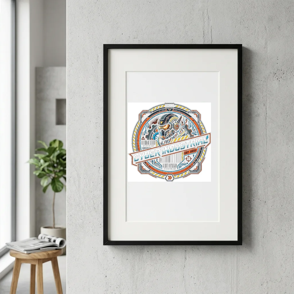 Lo-Fi Midnight City Drive — Gallery Framed Art Poster (Exhibition Frame)