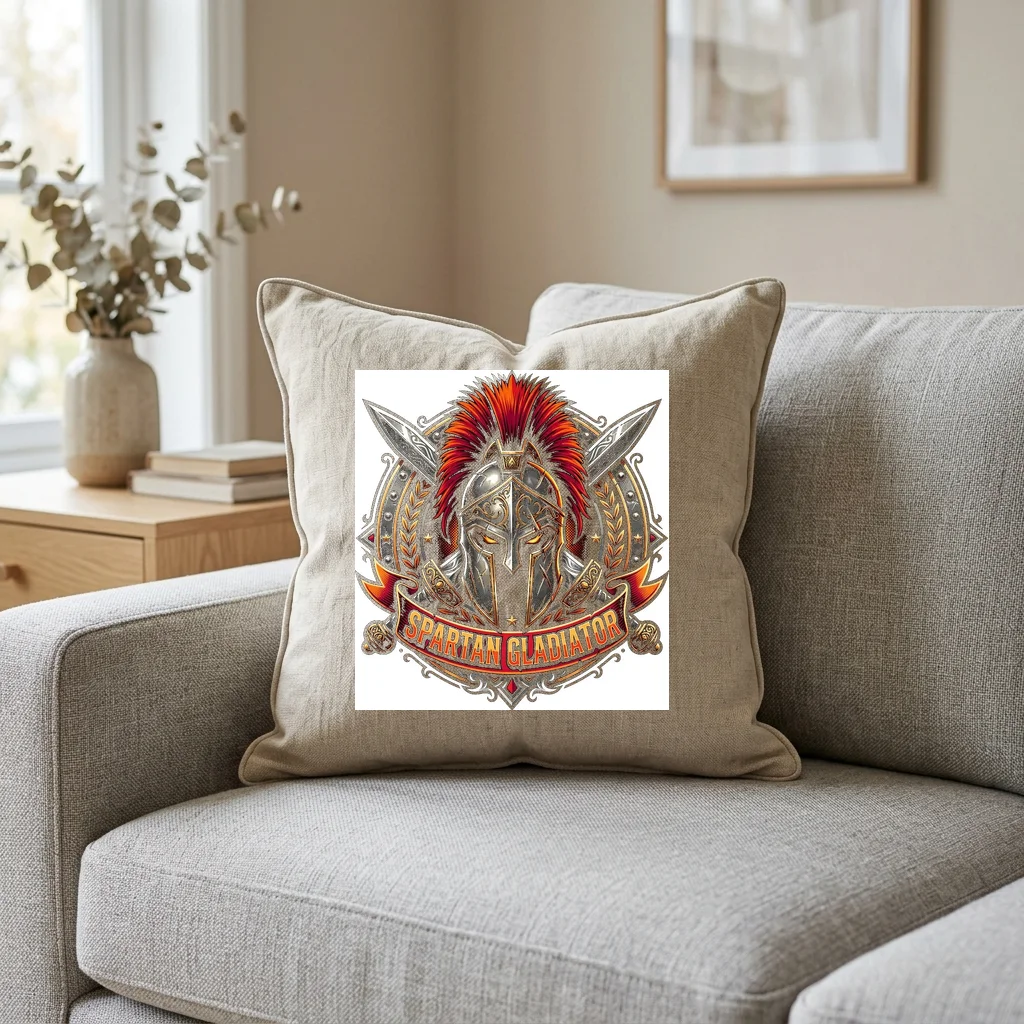 Vintage Vinyl 45 RPM Single — Square Linen Throw Pillow 18x18 (Natural Linen)