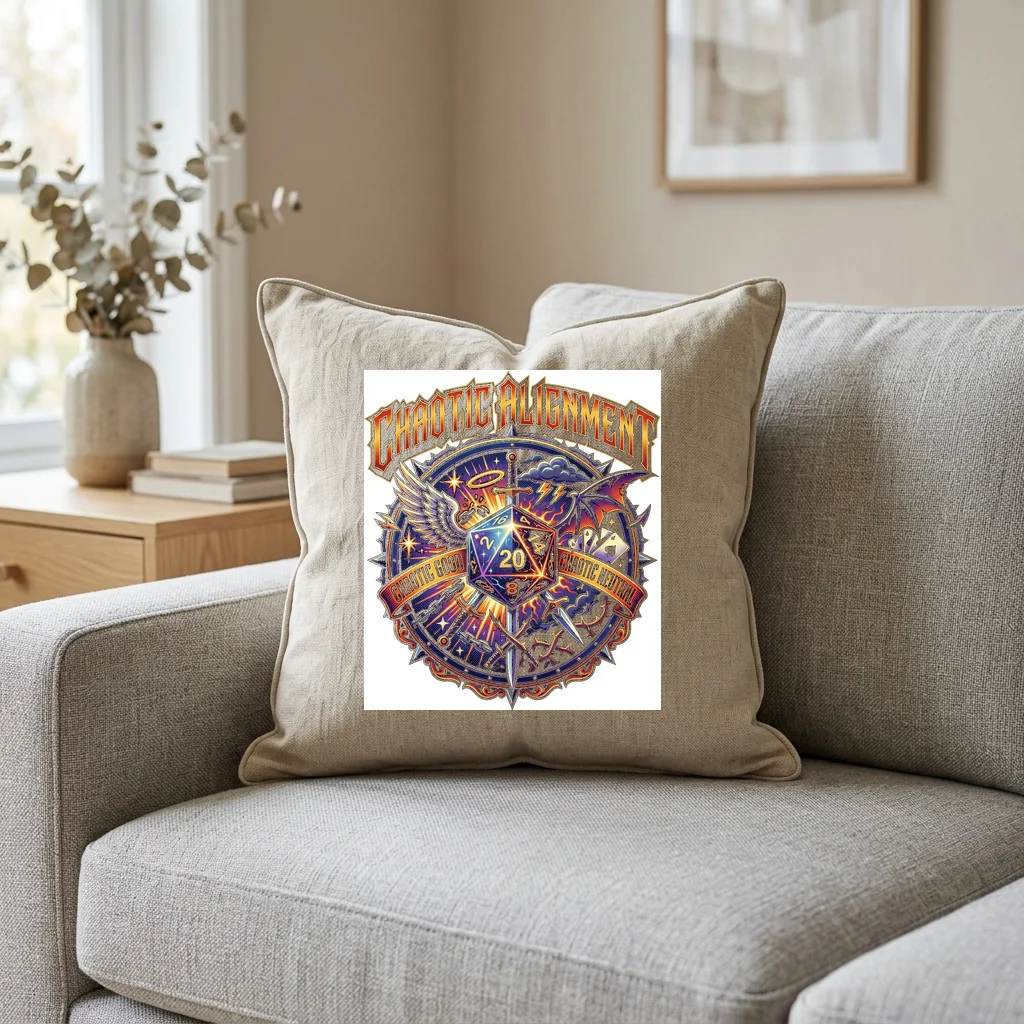 Boombox Street Corner Jam — Square Linen Throw Pillow 18x18 (Natural Linen)