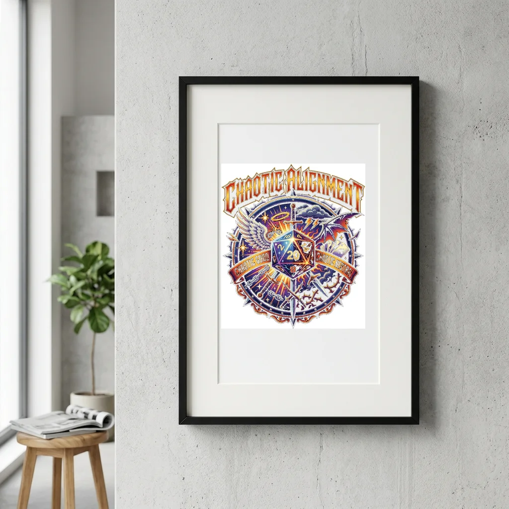 Boombox Street Corner Jam — Gallery Framed Art Poster (Exhibition Frame)