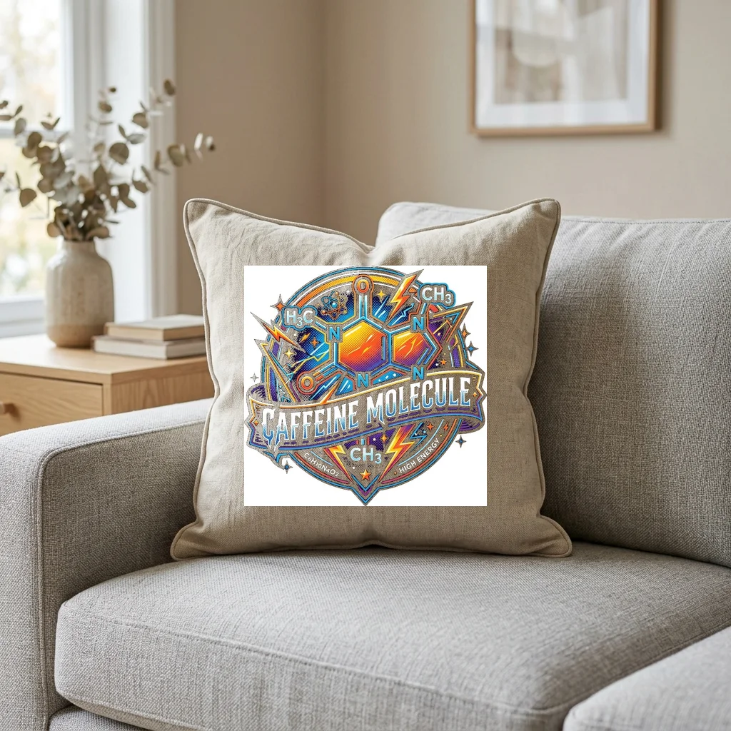 Master Audio Track Clean Mix — Square Linen Throw Pillow 18x18 (Natural Linen)