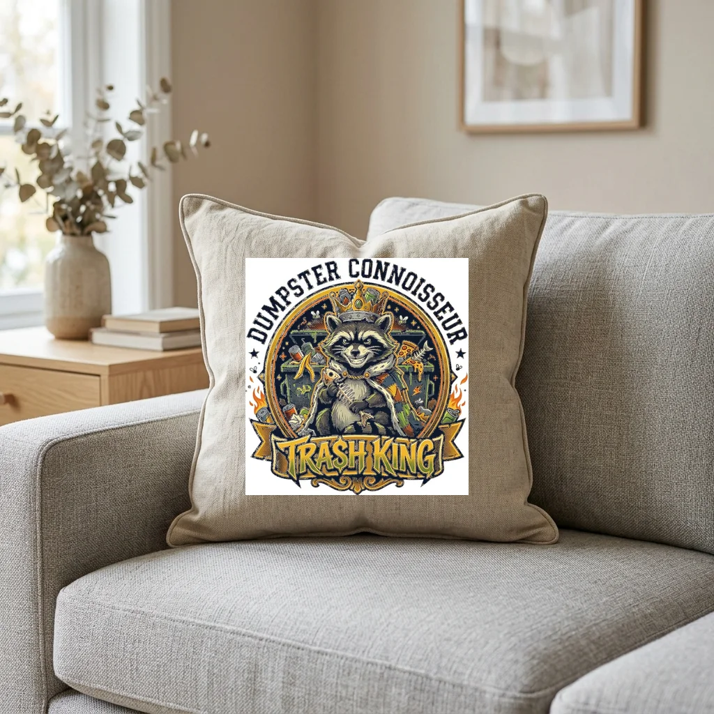 Concrete Monolith Street Guild — Square Linen Throw Pillow 18x18 (Natural Linen)