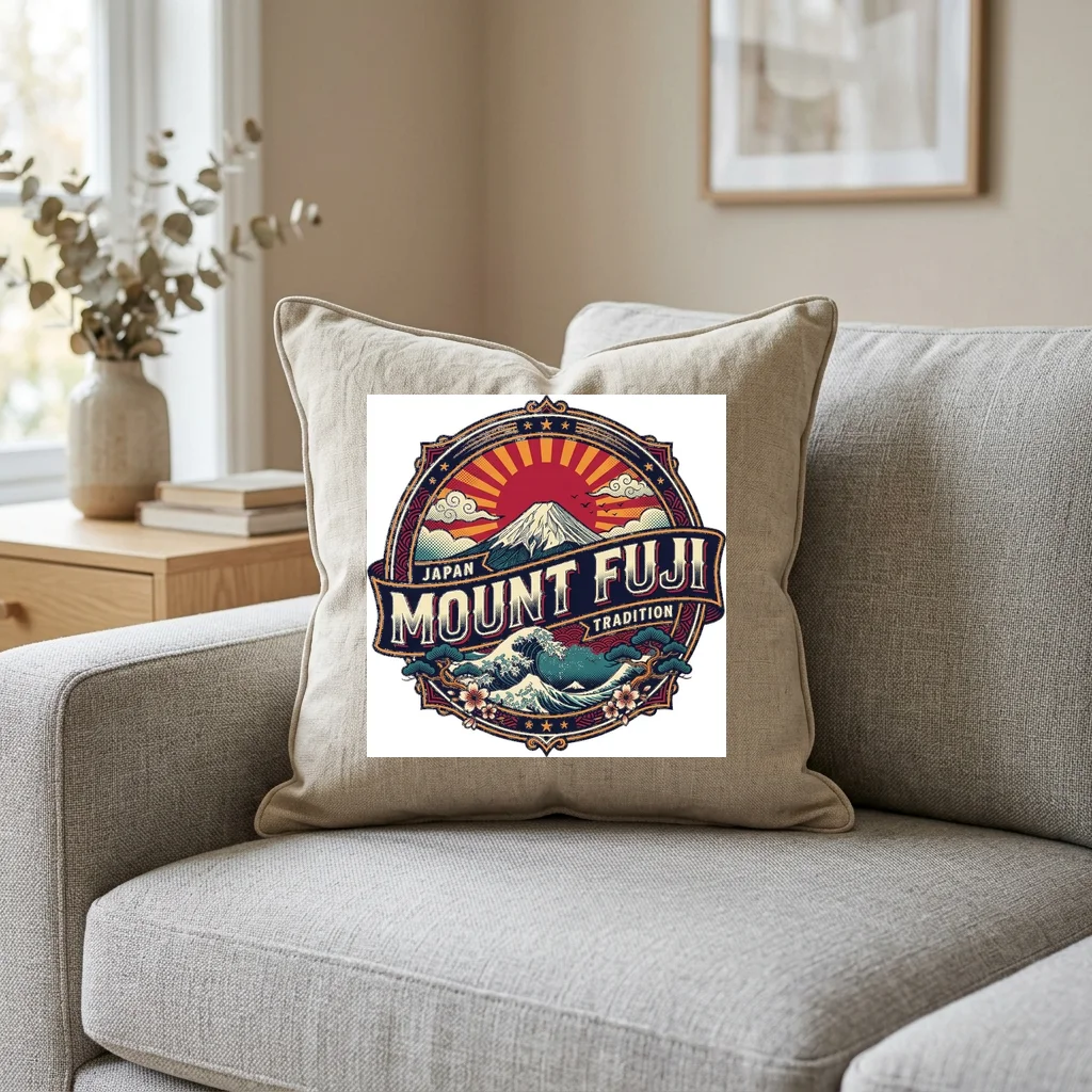 Global Street Culture Alliance — Square Linen Throw Pillow 18x18 (Natural Linen)