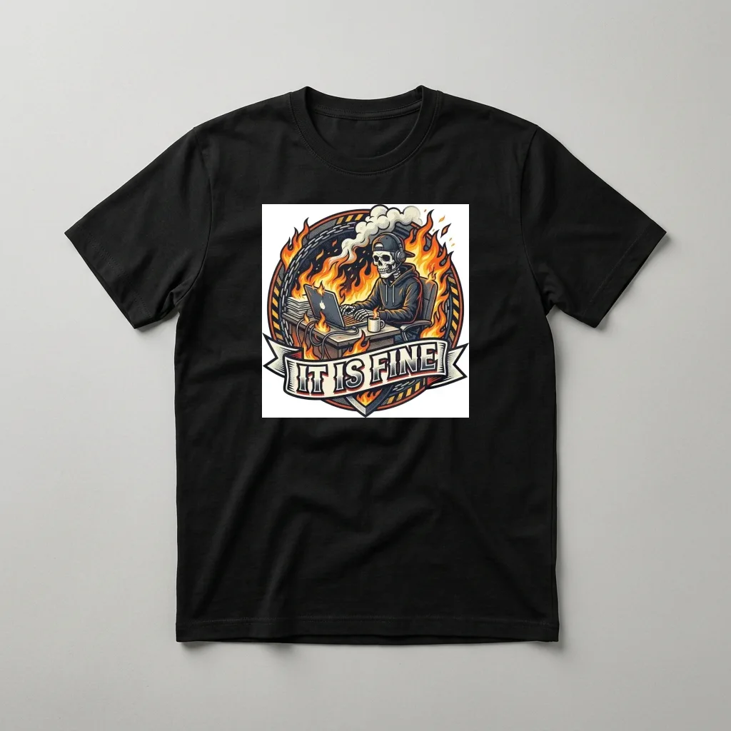 Raw Cotton Fabric Construction — Classic Streetwear T-Shirt (Jet Black)