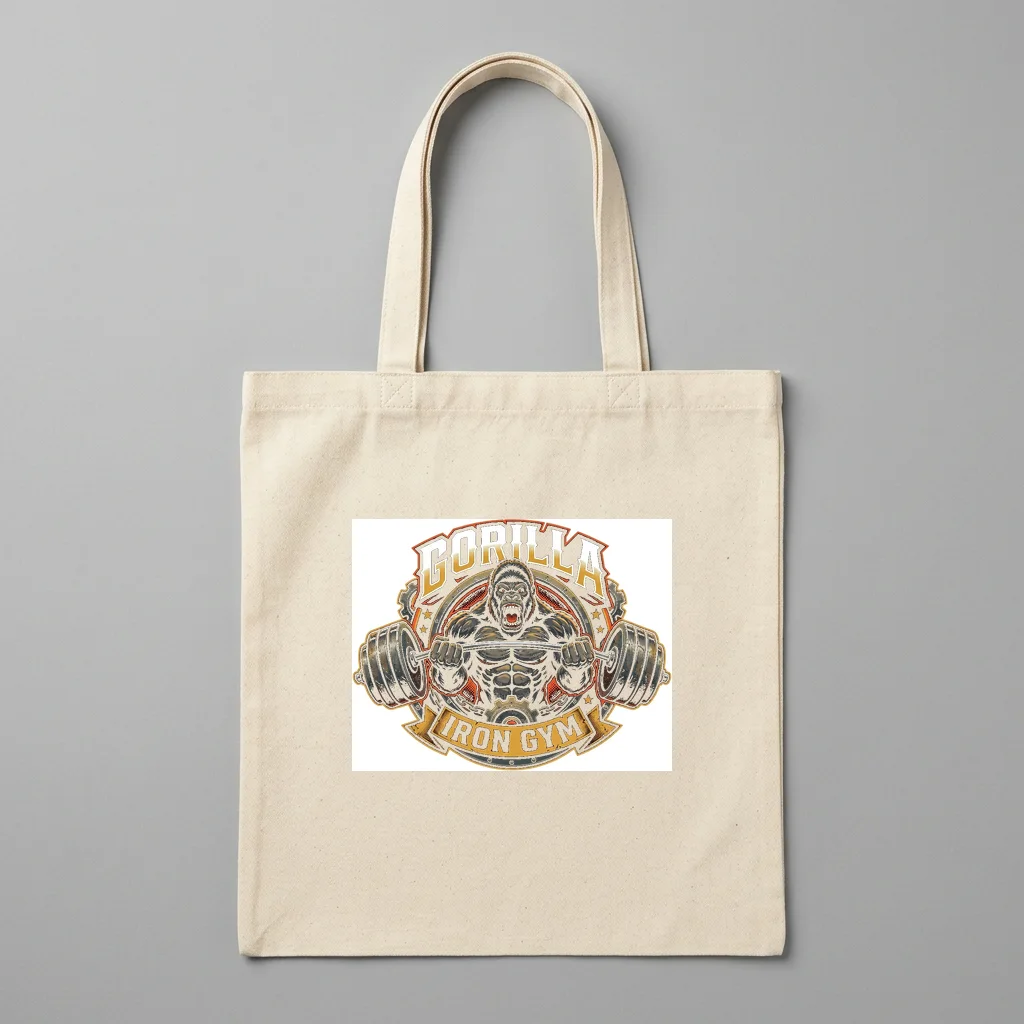 Industrial Steelworks Foundry — Organic Cotton Canvas Tote Bag (Natural)