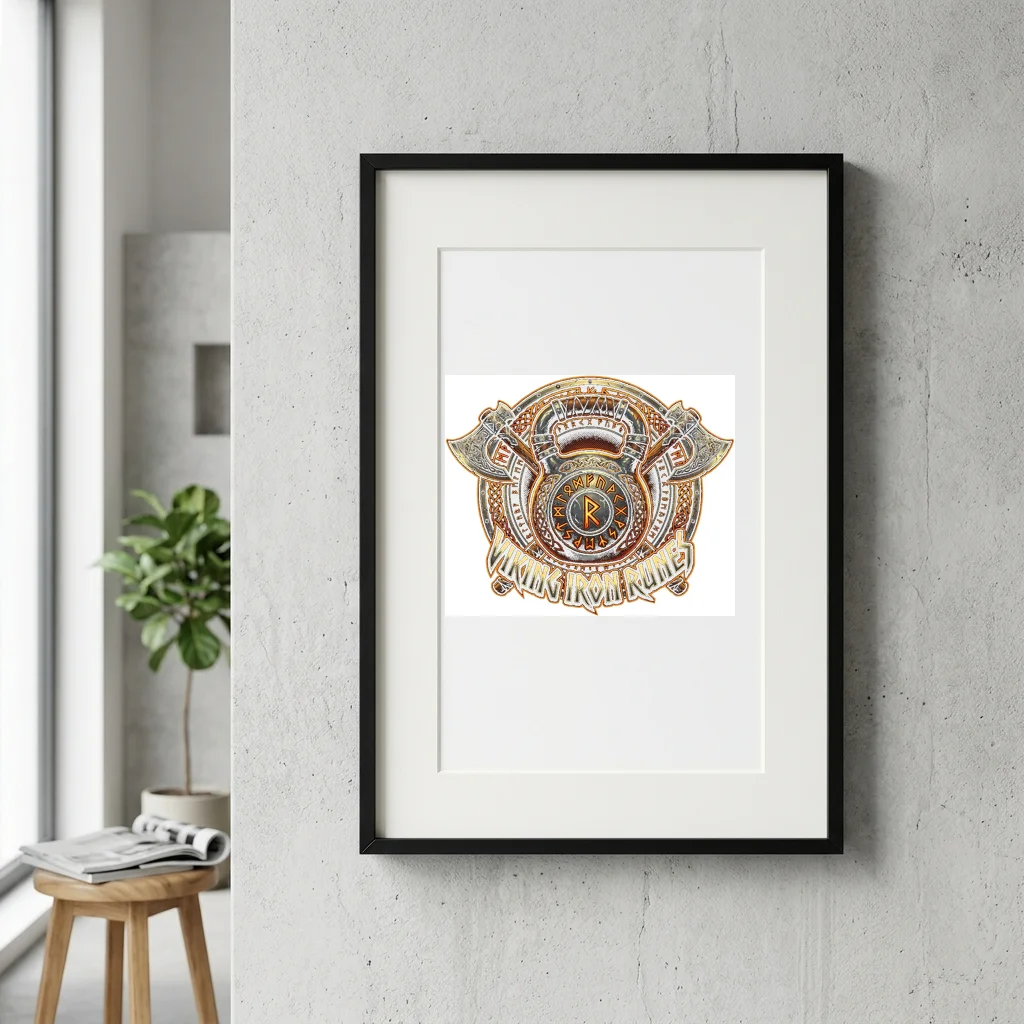Heavy Gauge Garment Construction — Gallery Framed Art Poster (Exhibition Frame)