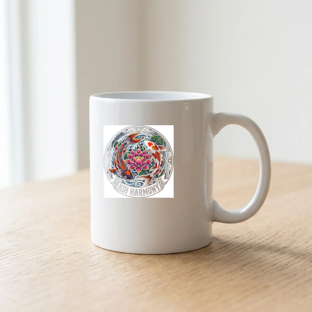 Streetwear Graphic Monolith Crest — Ceramic Coffee Mug 11oz (Glossy White)
