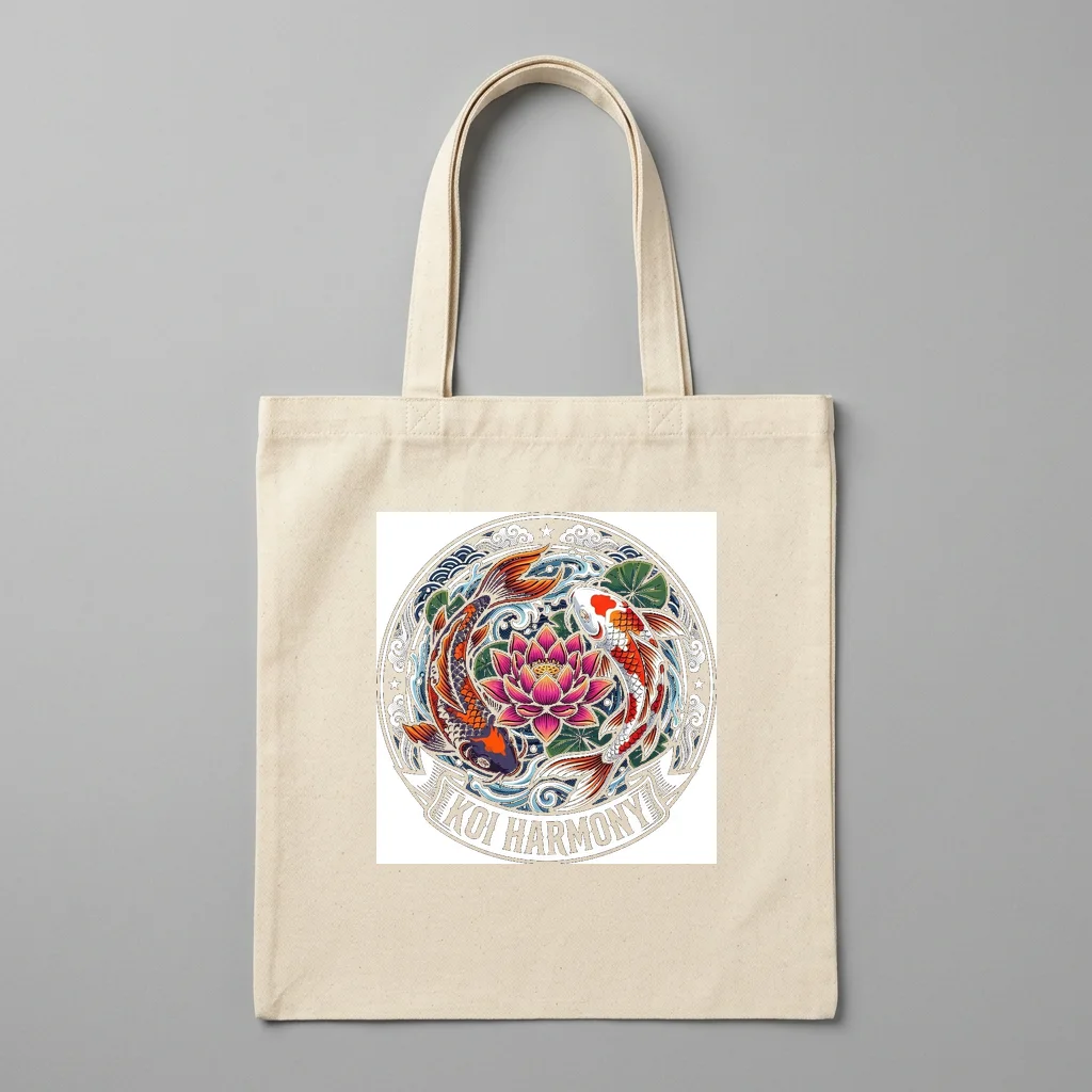 Streetwear Graphic Monolith Crest — Organic Cotton Canvas Tote Bag (Natural)