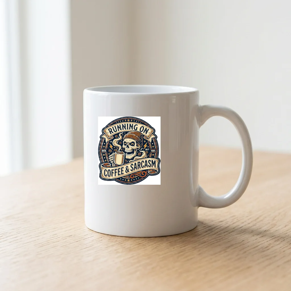 Midnight Oil Burning Syndicate — Ceramic Coffee Mug 11oz (Glossy White)